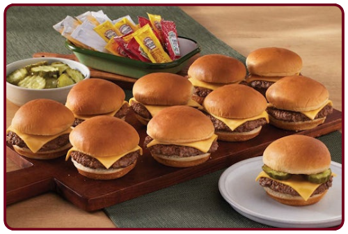 Barrel Cheeseburger Slider Platter