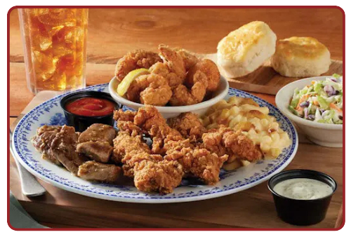 Tips, Tenders n’ Shrimp Platter